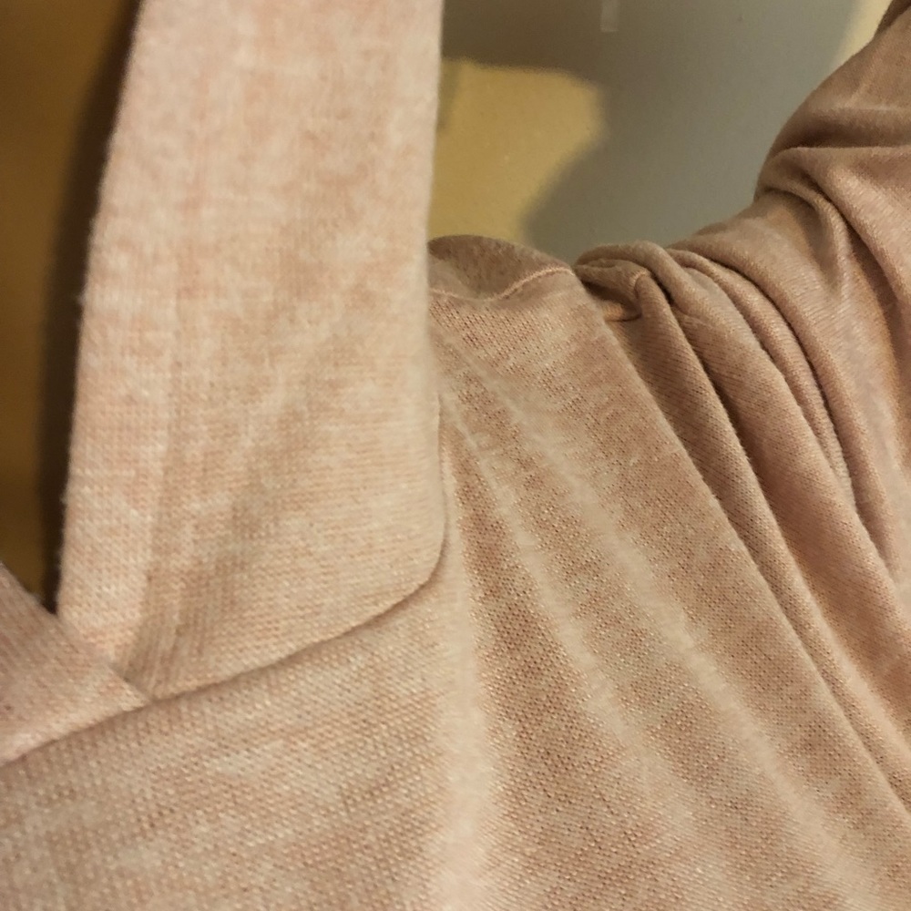 Flirtitude Lightweight Hooded Sweatshirt | Pink Peach Pullover Hoodie | XL / XXL - Picture 3 of 4